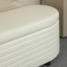 PU Storage Ottoman Bench  for Bedroom End of Bed Stool with Safety Hinge for Living Room, Entryway