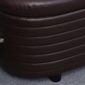 PU Storage Ottoman Bench  for Bedroom End of Bed Stool with Safety Hinge for Living Room, Entryway